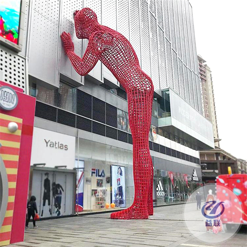 大型景觀不銹鋼雕塑定制抽象金屬戶外城市校園林廣場水景月亮擺件