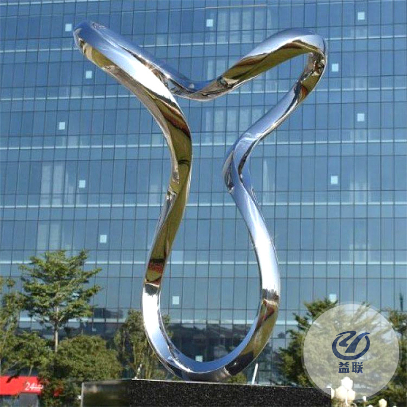 不銹鋼園林景觀雕塑定制戶外大型玻璃鋼雕塑地標(biāo)建筑售樓處擺件