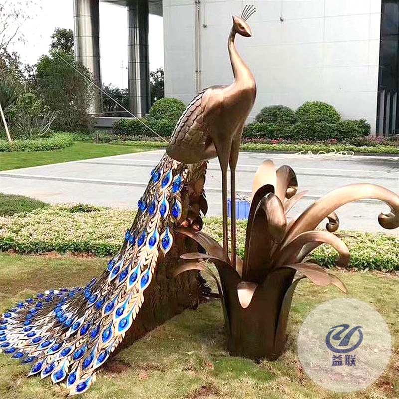 大型不銹鋼雕塑定制戶外園林蒲公英羽毛流水船鏤空球景觀創(chuàng)意擺件