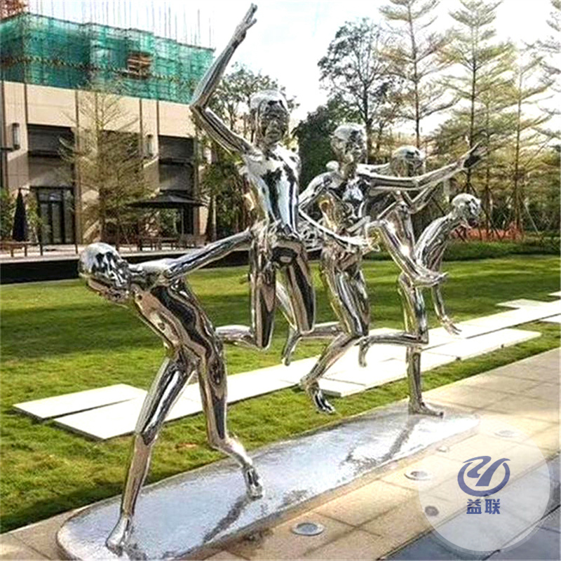 不銹鋼幾何鹿雕塑鏡面售樓部園林戶外公園梅花鹿小品大型擺件定制