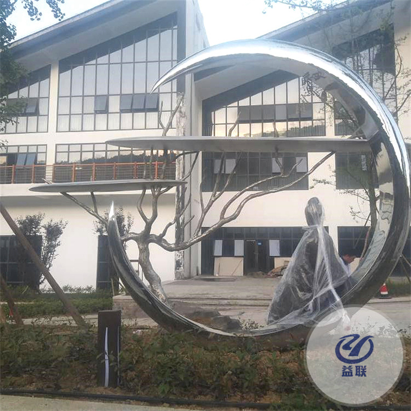 大型玻璃鋼不銹鋼校園廣場(chǎng)卡通人物動(dòng)物雕塑白鋼園林景觀金屬擺件