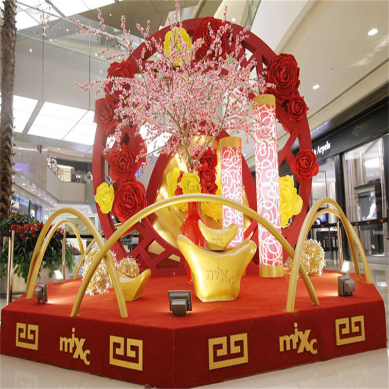 玻璃鋼卡通貓雕塑玻璃纖維商場酒店美陳招財吉祥物門口迎賓小品